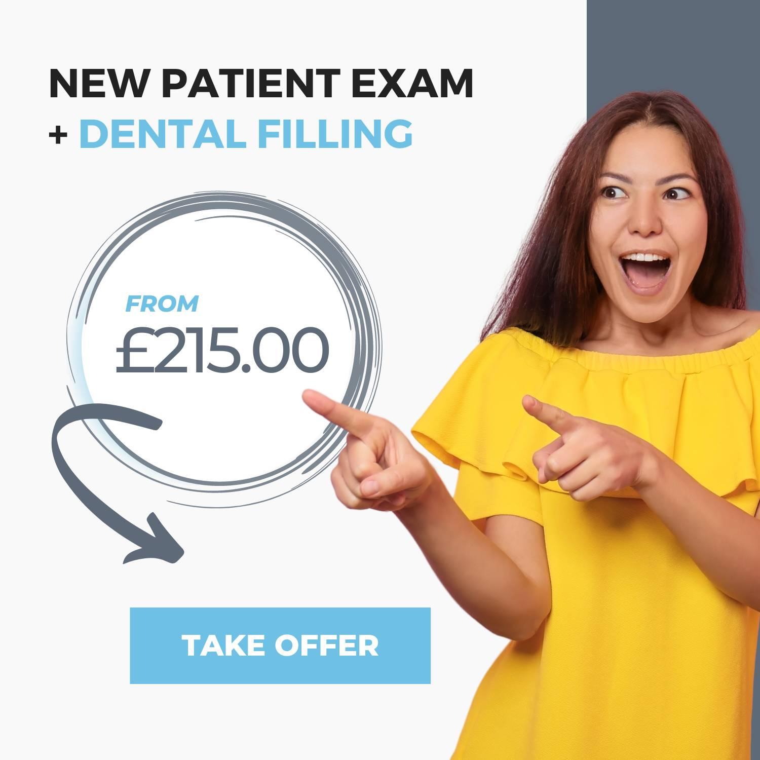 new patient + dental filling offer image